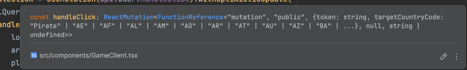Everything is already typed!